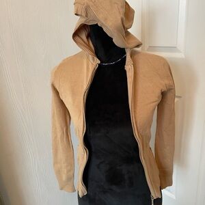 Tempus Tan Hooded Women's Jacket Size M